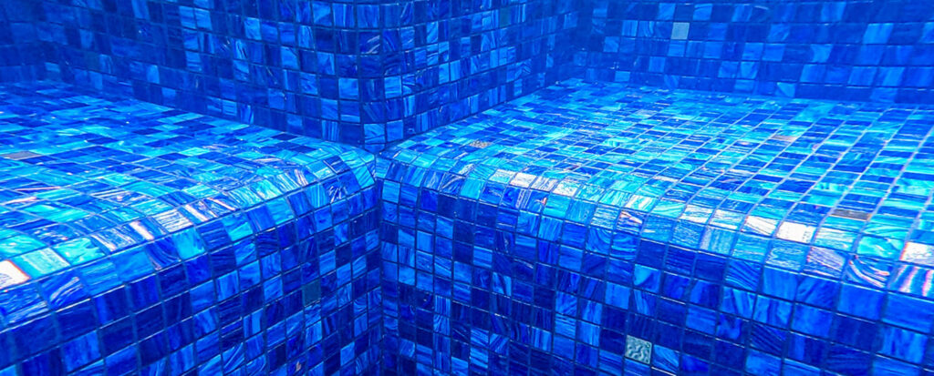 high end mosaic pool title